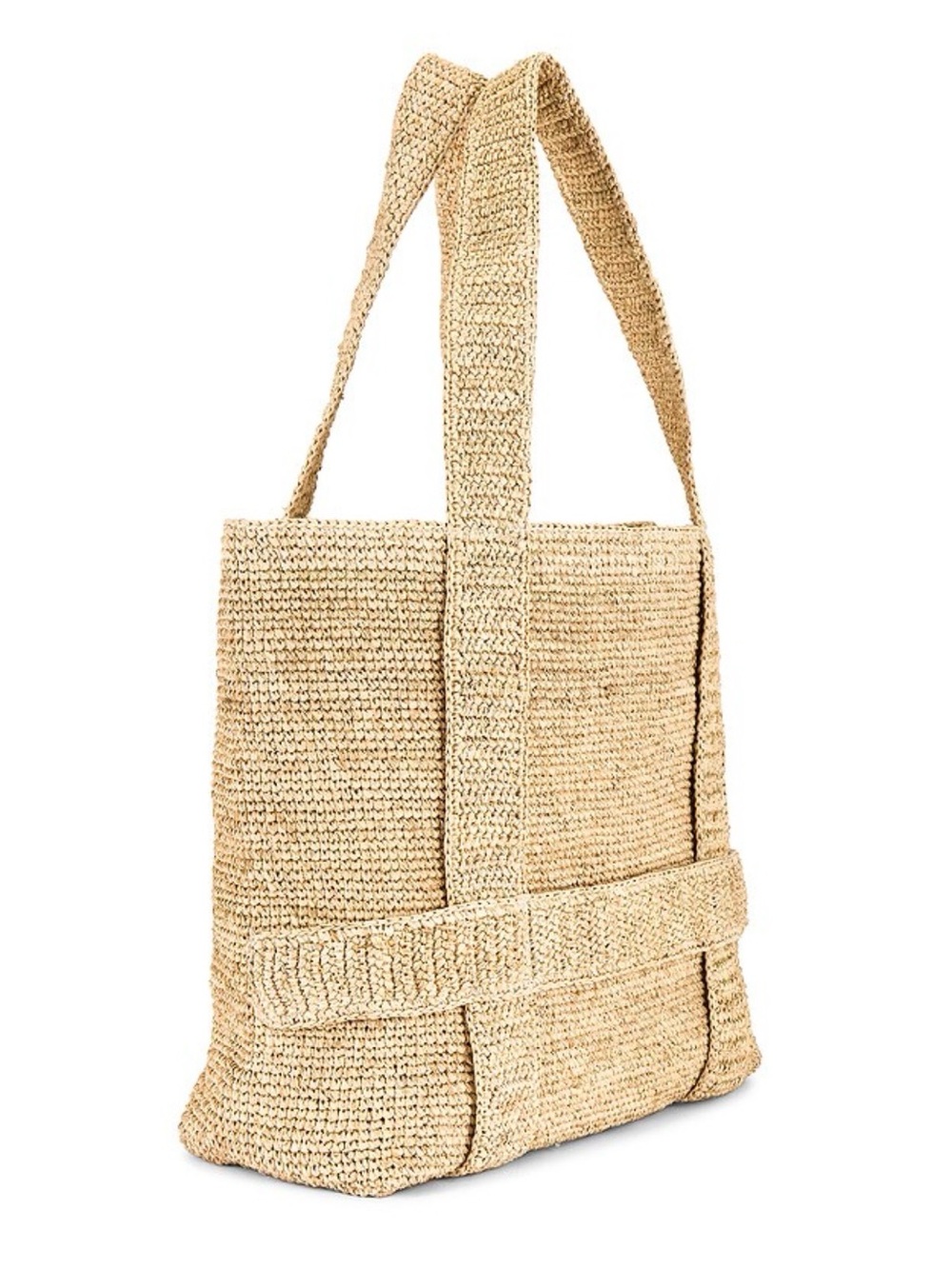 Hat Attack Beige Crochet Tote Bag - Picture 8 of 10